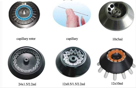 24 Capillari Centrifughe ematocrite 12000 giri al minuto Per laboratorio